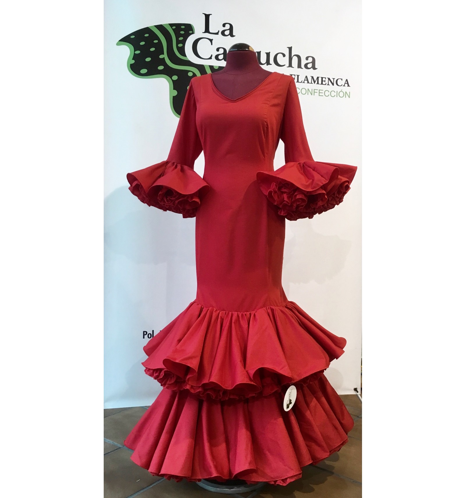 Traje de Flamenca rojo
